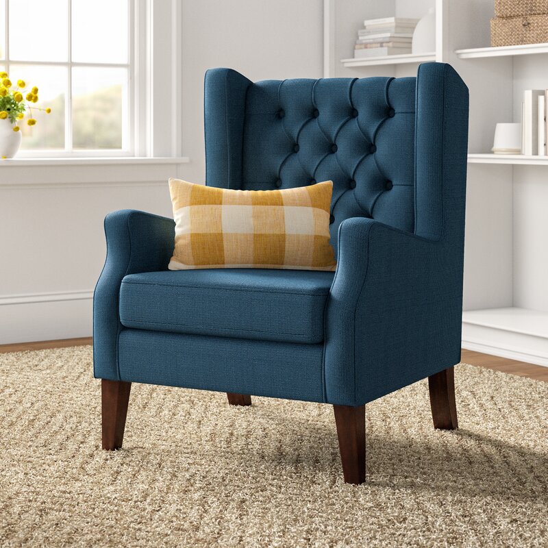 Three Posts Allis Upholstered Wingback Chair Reviews Wayfair Canada   Allis Upholstered Wingback Chair 